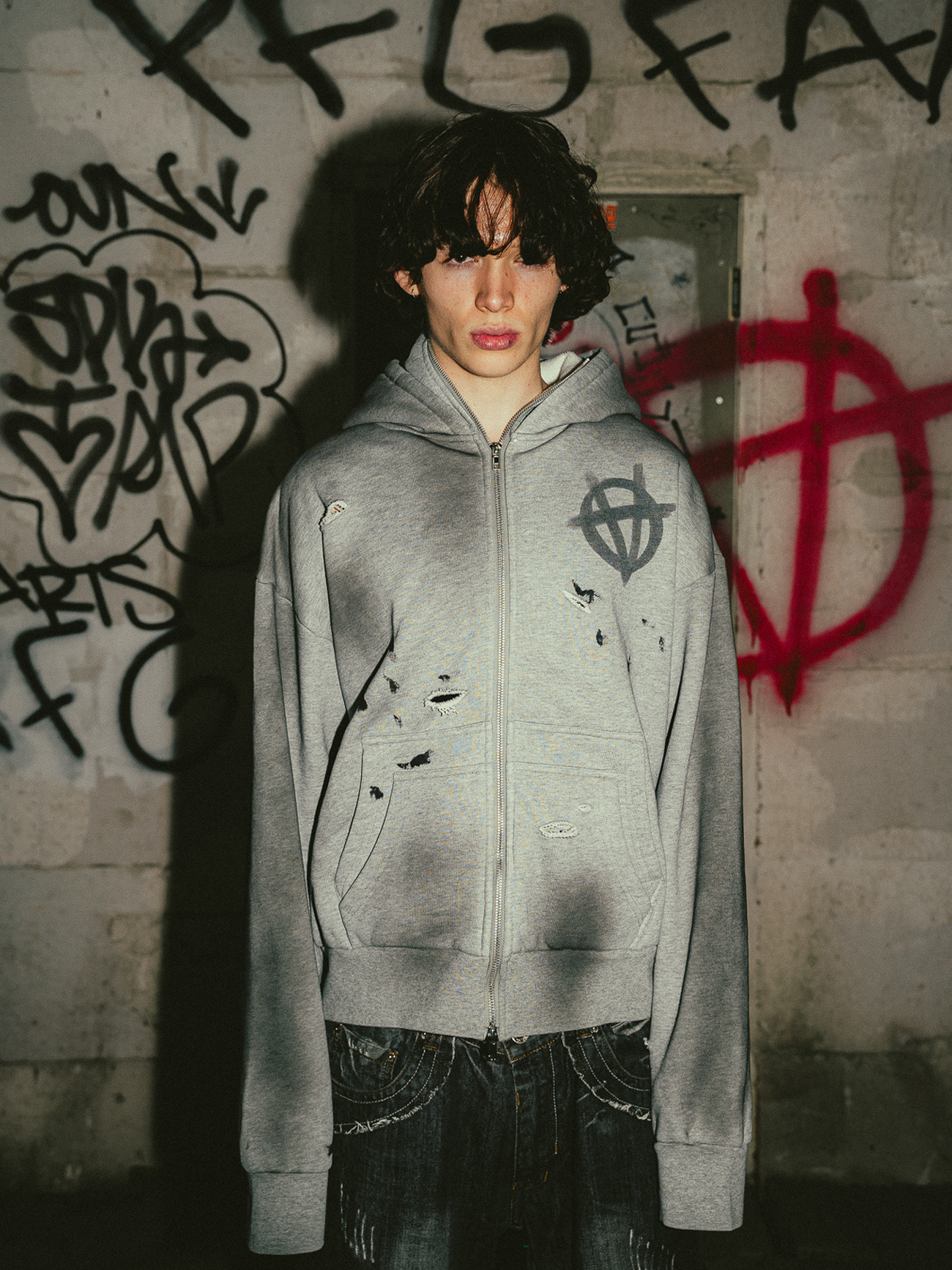 ANARCHAOS BALACLAVA ZIP-UP HOODIE