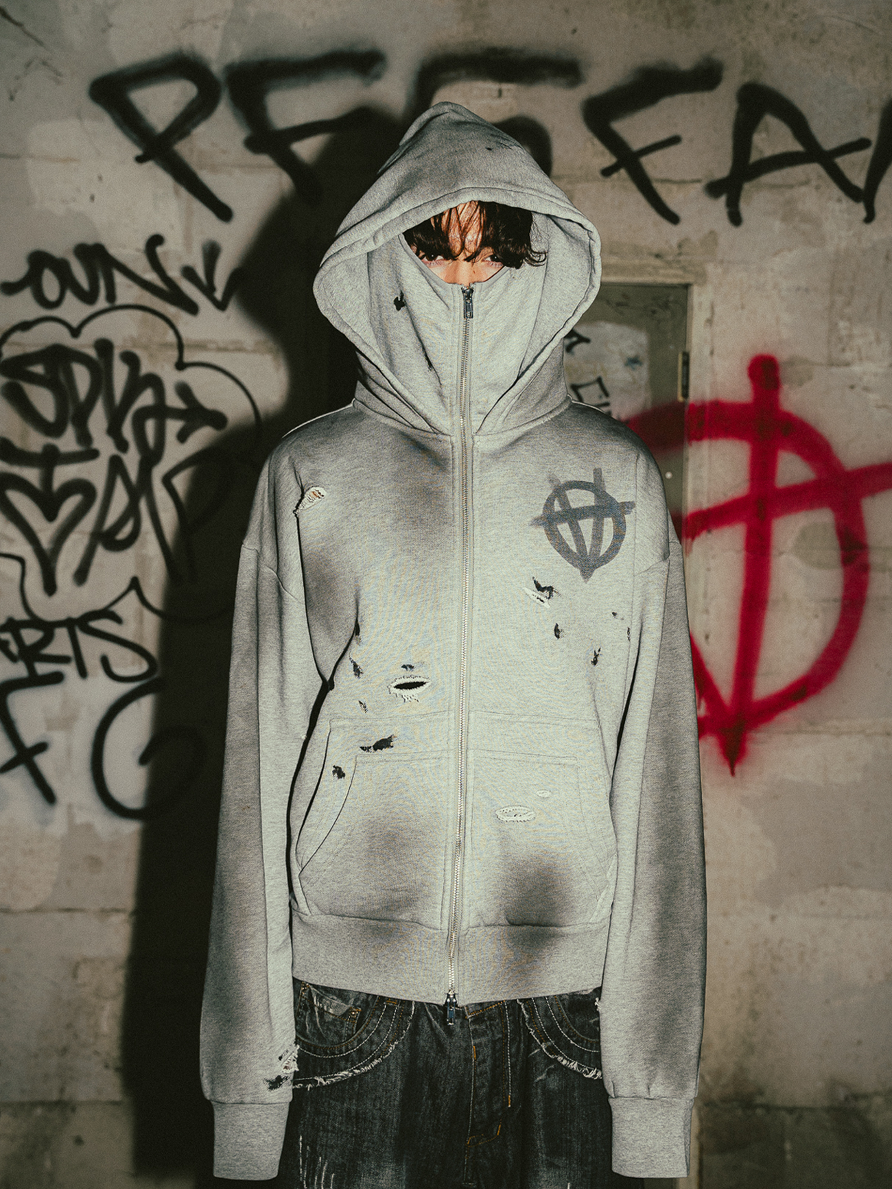 ANARCHAOS BALACLAVA ZIP-UP HOODIE