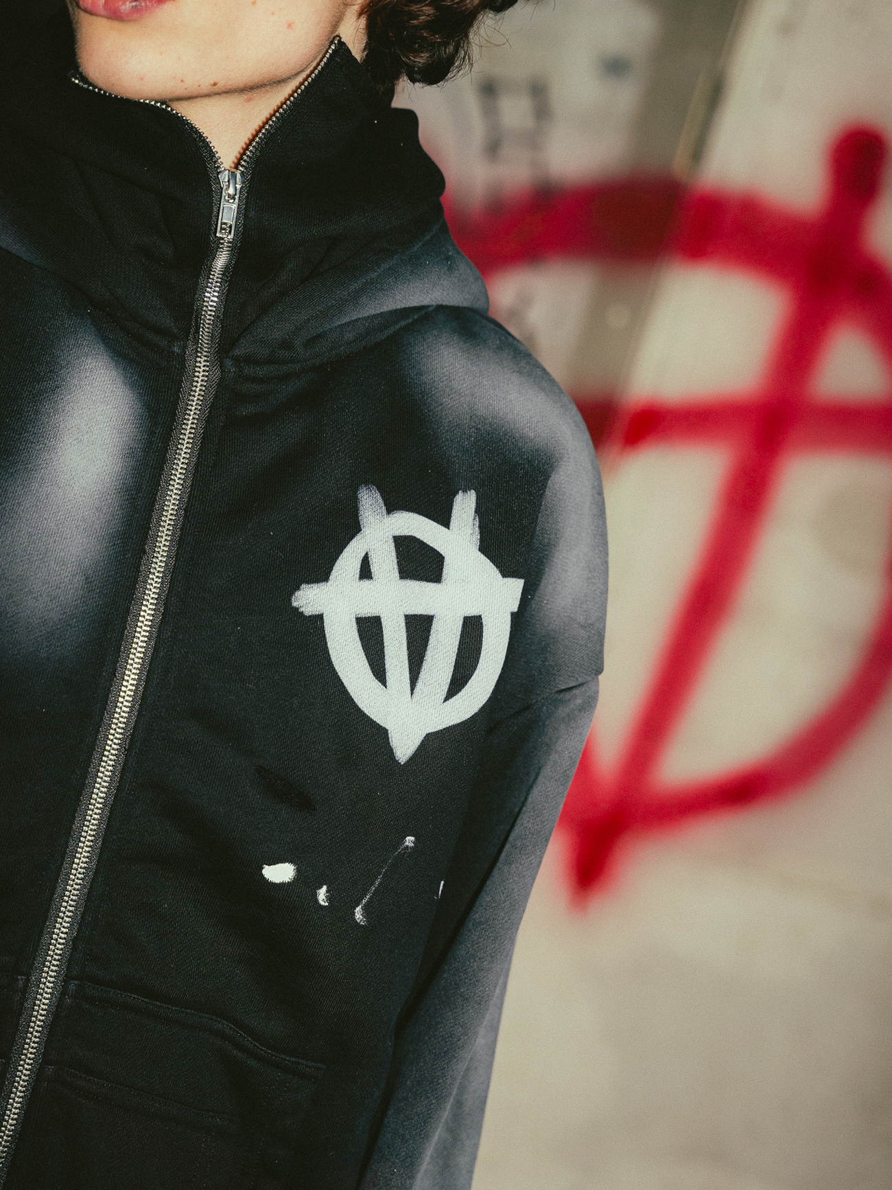 ANARCHAOS BALACLAVA ZIP-UP HOODIE