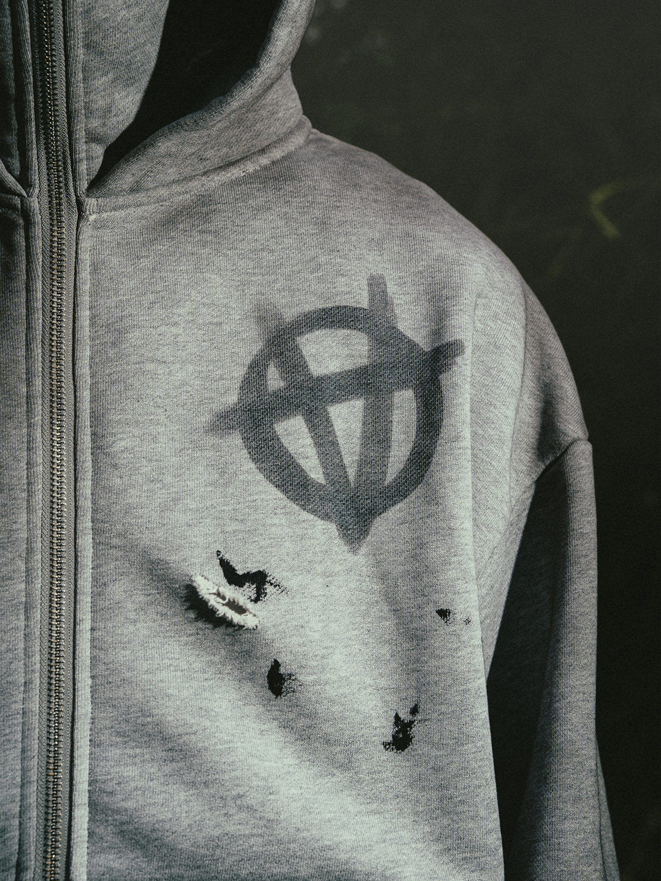 ANARCHAOS BALACLAVA ZIP-UP HOODIE