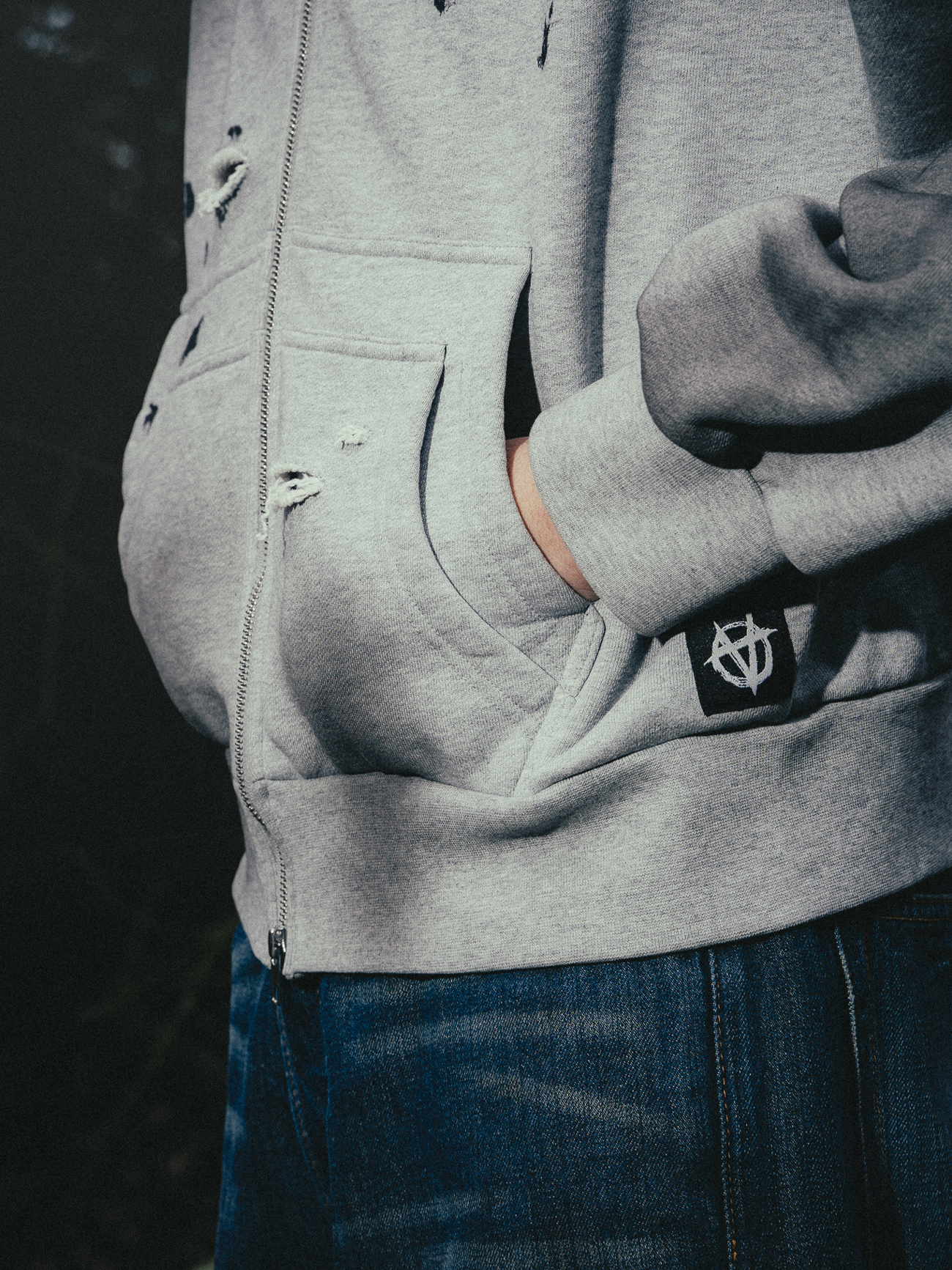 ANARCHAOS BALACLAVA ZIP-UP HOODIE