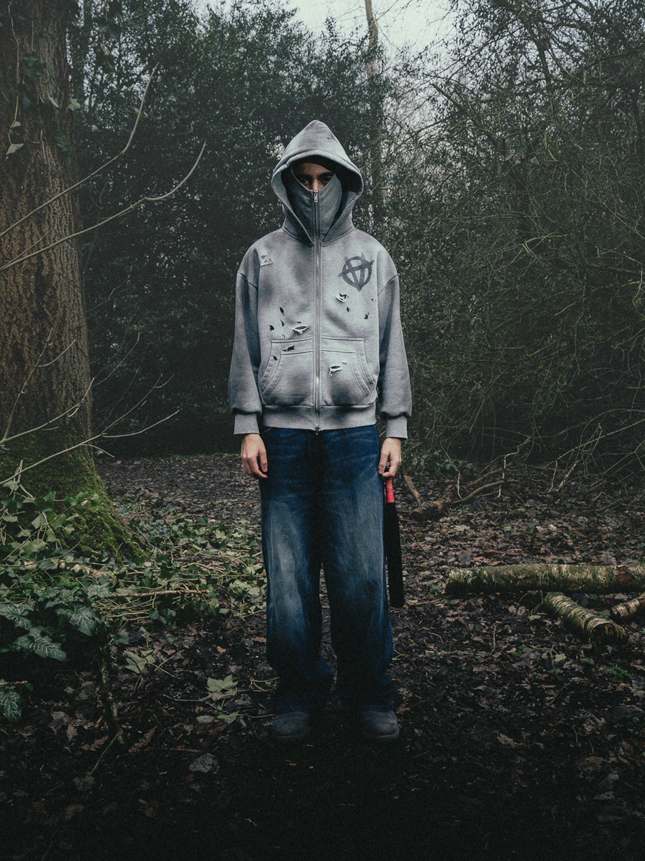 ANARCHAOS BALACLAVA ZIP-UP HOODIE