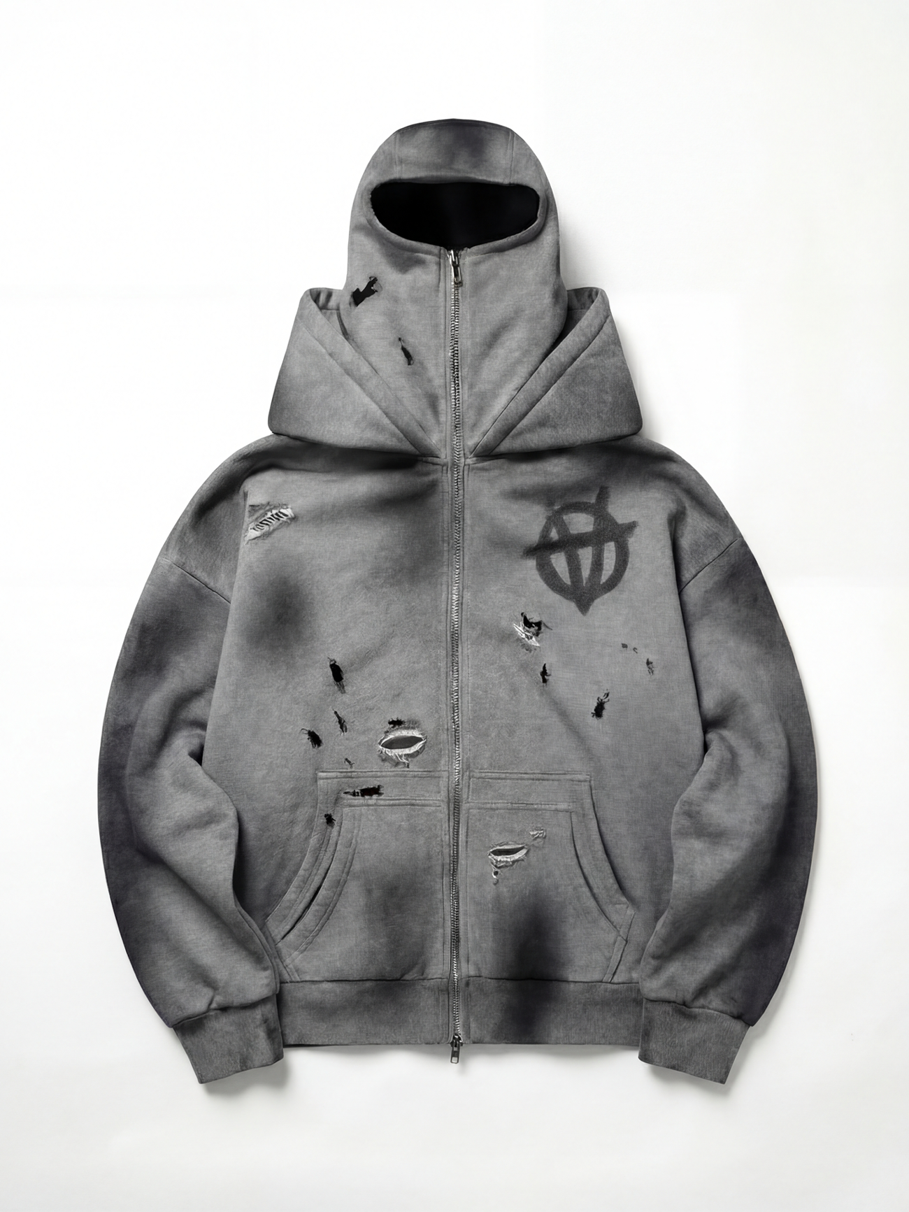 ANARCHAOS BALACLAVA ZIP-UP HOODIE